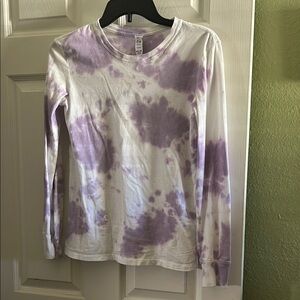 ZYIA Lavender Tie-Dye Long Sleeve Top